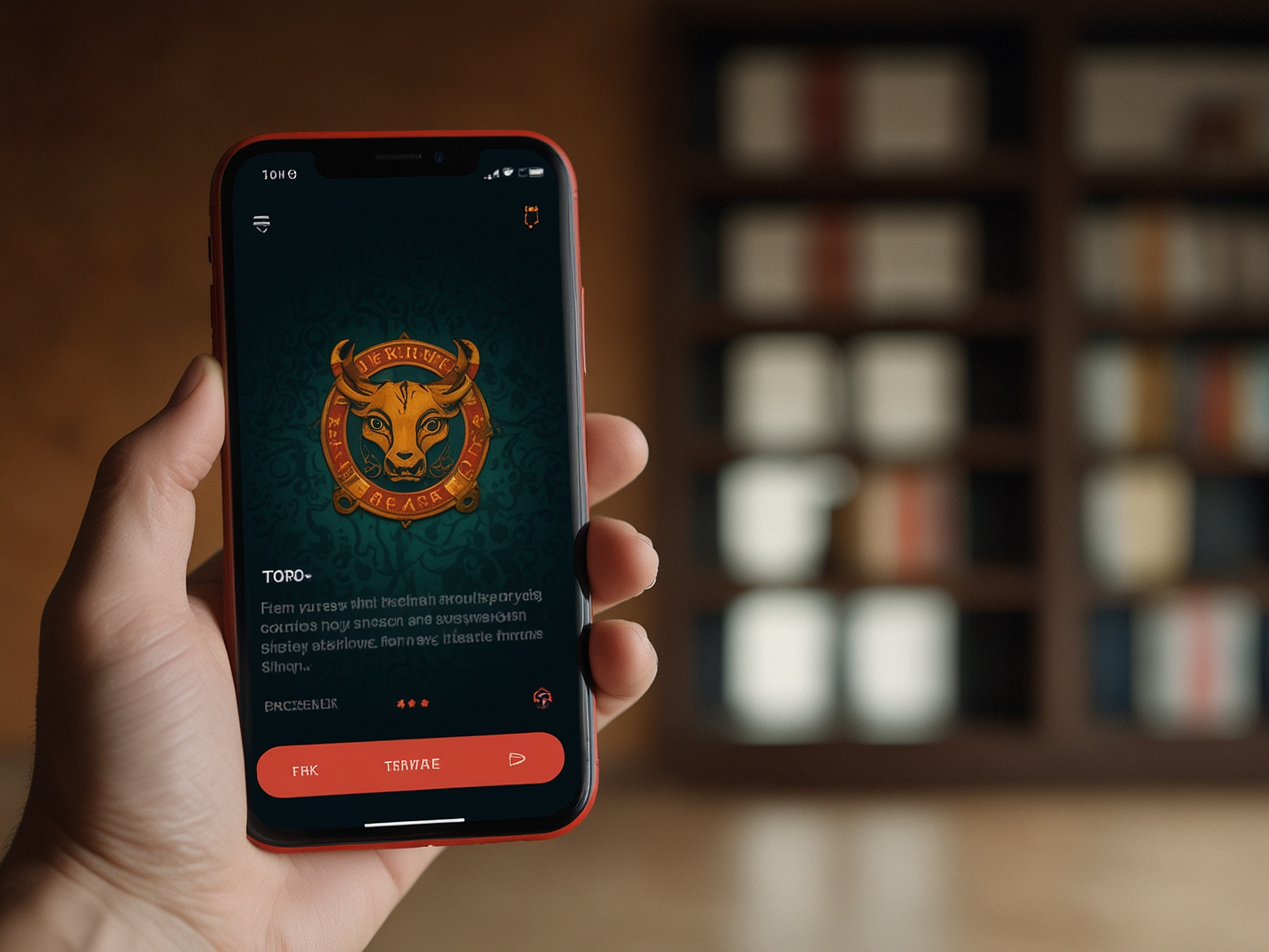 Mobile App Darstellung Book of Toro